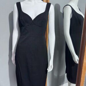Black Halo Black Sweetheart Cocktail Dress Size 6 Sheath